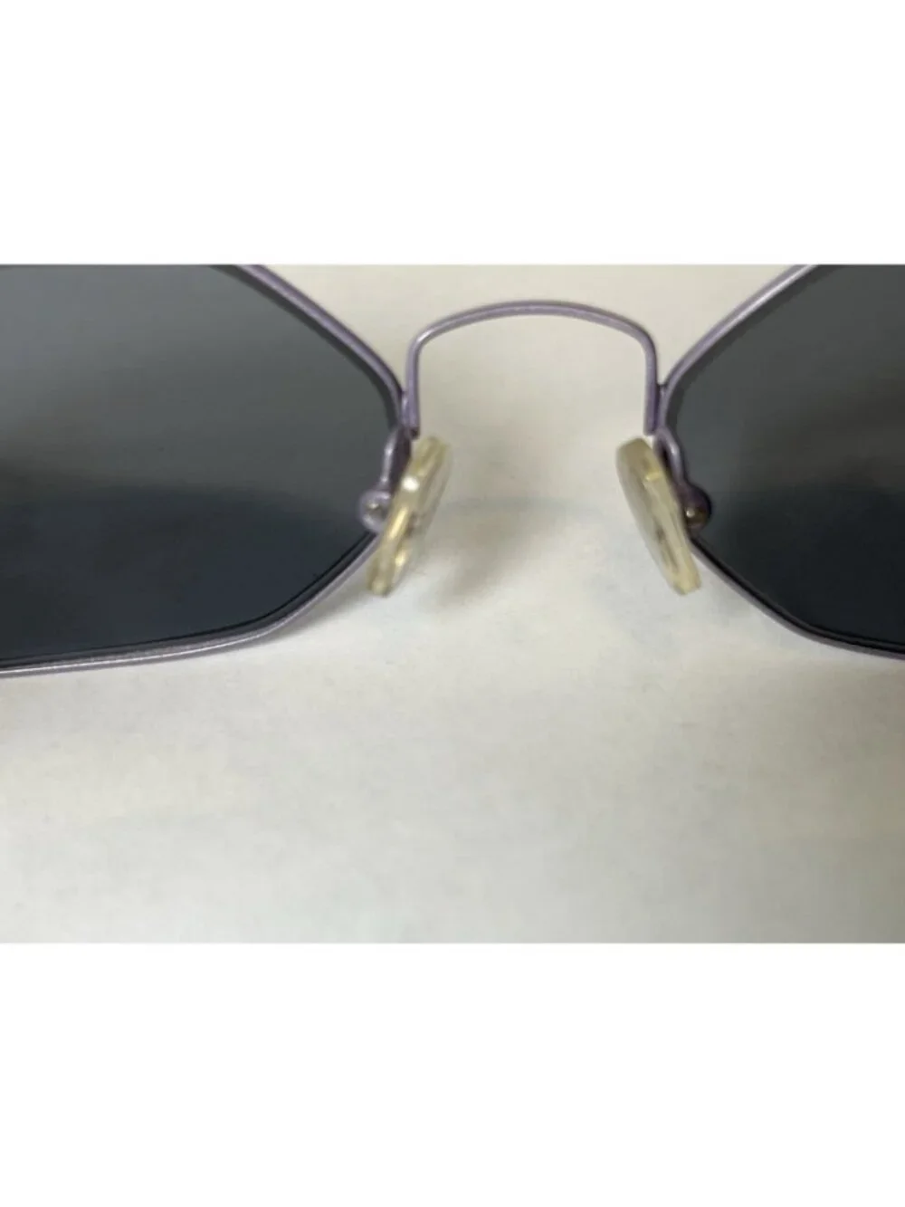 CHANEL 3108 c.520 Purple Metal Geometric Sunglasses Gray Tinted UV400 120mm